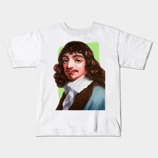 French Philosopher René Descartes illustration Kids T-Shirt